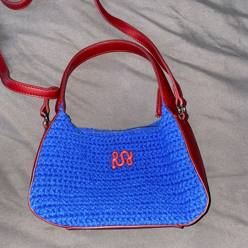 Red and Blue Handbag